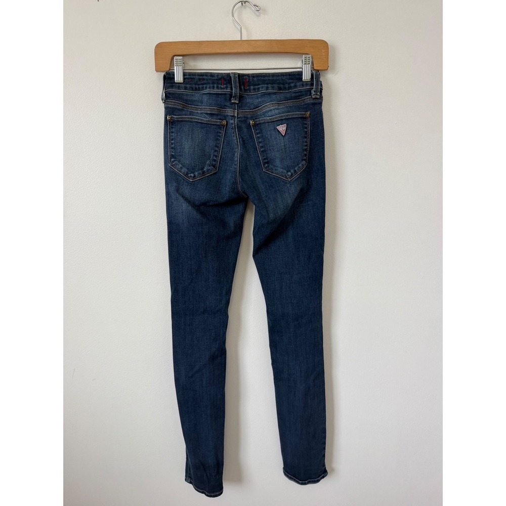 Women's Guess Mid-Rise Curvy Skinny Distressed Jeans – Size 25 Great Condition - Picture 3 of 5